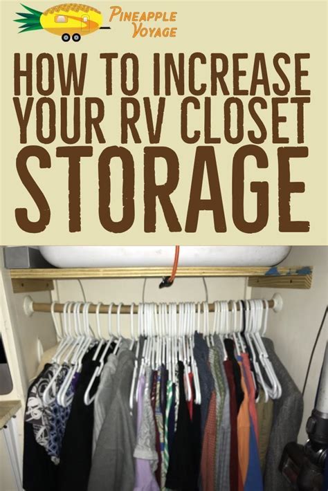you may be able to gain more closet in your rv travel trailer making a