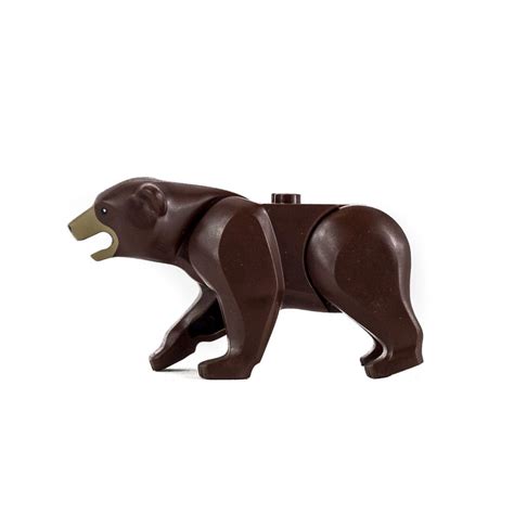 lego animal dark brown bear minifigure walmartcom