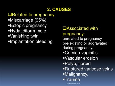 what causes bleeding in first trimester of pregnancy