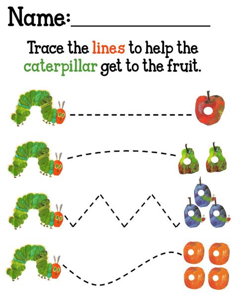 printable   hungry caterpillar worksheets  calendar printable