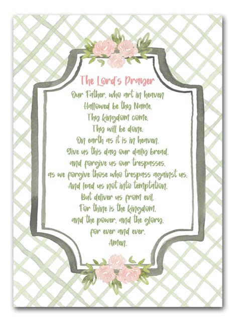 lords prayer printable    mopping  floor