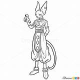 Beerus Dragon Ball Draw Dbz Lord Drawing Coloring Pages Tutorials Drawings Super Goku Sketch Something Template Step Drawdoo Choose Board sketch template