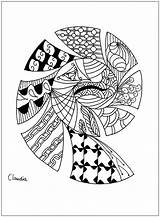 Zentangle Zentangles Claudia Stock Coloring Pages Thanks sketch template