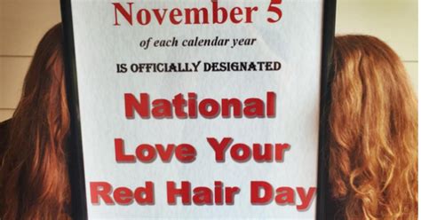 Natural Redheads Rejoice Now There S A National Holiday