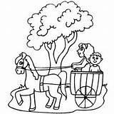 Wagon Horse Coloring Pages Getcolorings Kids Printable sketch template