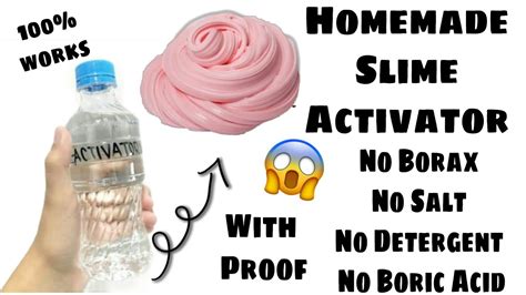Homemade Slime Activator With Proof How To Make Slime Activator Without