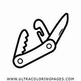Knife Pocket Coloring Pages Template sketch template