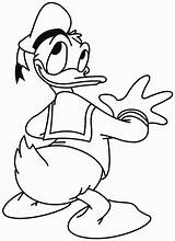Duck Donald Pages Coloring Colouring Disney Cartoon Printable Print Coloringhome sketch template