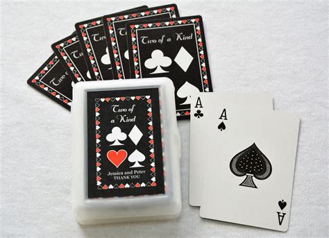 decks personalized playing cards wedding favor    etsy