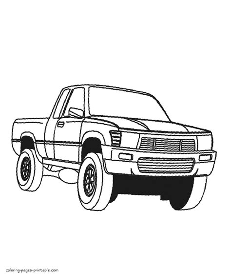 pickup truck  coloring pages coloring pages printablecom