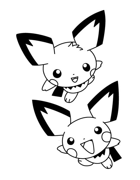 pokemon pichu coloring pages  print  pokemon coloring pages