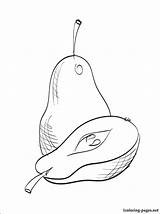 Pear Pera sketch template