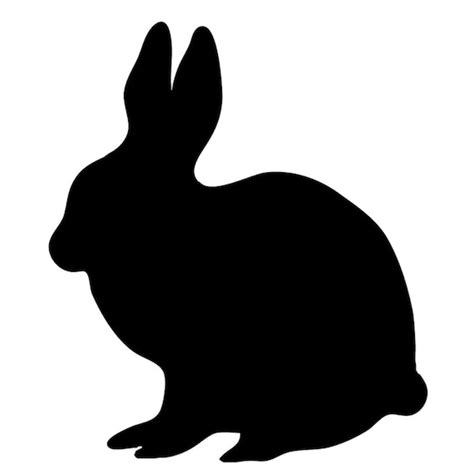 rabbit bunny stencil    ply mat board choose  etsy