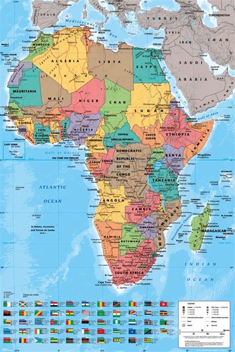 afrika kaart kaart