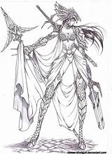 Valkyrie Shotgun Osmar Deviantart Coloring Pages Tattoo Character Line Choose Board sketch template