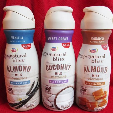 natural bliss  dairy creamers review almond  coconut milk