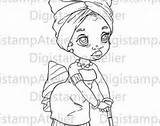 Coloring Pages Girls Jada Girl sketch template