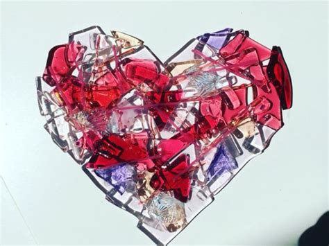 Adult Glass Fusing Workshop Hanging Valentine S Heart 35