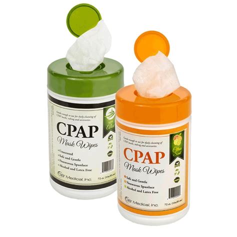 cpap mask wipes aloe  citrus pack