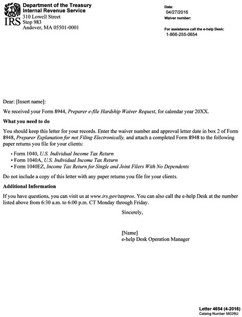penalty waiver request letter sample  tax