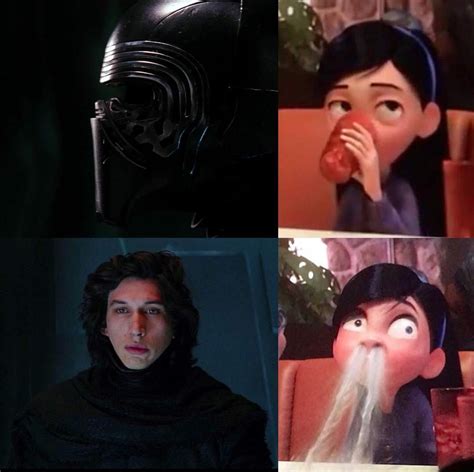 Violet Rey When She First Saw Kylo’s Face Memesxd Star
