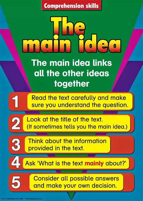 p  main idea  learning craft