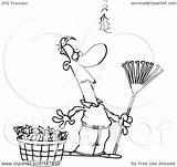 Clip Fall Leaves Man Yet Cartoon Outline Raking Watching Another Cartoons Royalty Illustration Toonaday Rf 2021 Clipart Ron Leishman Clipground sketch template