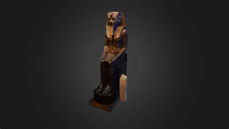 seated statue of amenhotep iii download free 3d model by the british