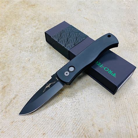 protech ea emerson cqc spear point automatic knife black blade