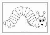Caterpillar Raupe Sparklebox Nimmersatt Kleine Malvorlagen Tieren Kidsweb Fur sketch template