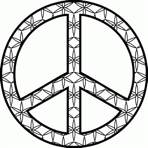 peace sign coloring pages  adults  getcoloringscom