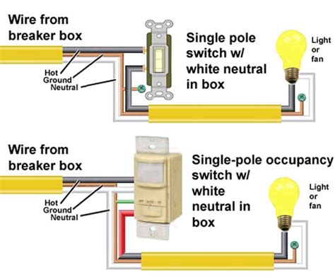 wire motion sensor light wiring diagram