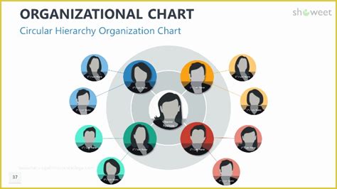 Free Circular Organizational Chart Template Printable