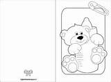 Nascita Biglietto Orsetto Biberon Biglietti Bambina Ciuccio Stampare sketch template