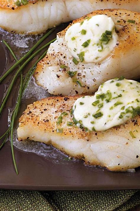Pan Roasted Sea Bass With Garlic Butter Recipe Sea