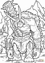 Coloring Orc Warrior Pages Warcraft Printable Goblin Categories sketch template