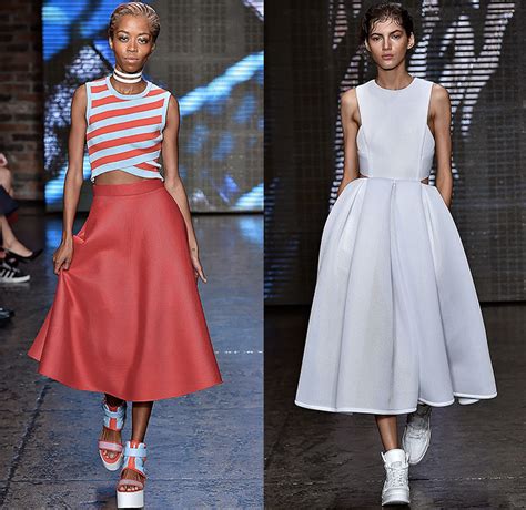 dkny 2015 spring summer womens runway looks denim jeans fashion week runway catwalks fashion