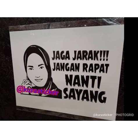 Sticker Lori Sticker Hidup Janda Sticker Jaga Jarak Jangan Rapat Nanti