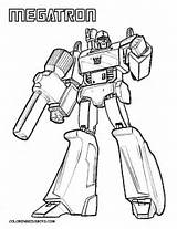 Coloring Megatron Pages Popular sketch template