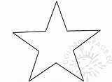 Star Point Template Five Large Printable Pattern 4th July Coloring Coloringpage Eu Size sketch template