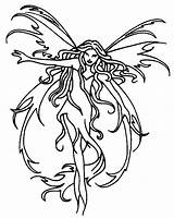 Coloring Fairy Color Fairies sketch template