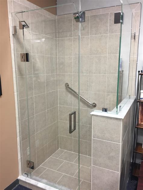 frameless shower door with operable transom absolute shower doors