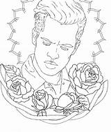 Coloring Pages Panic Disco Urie Brendon Colouring Getcolorings Printable Similar Items sketch template