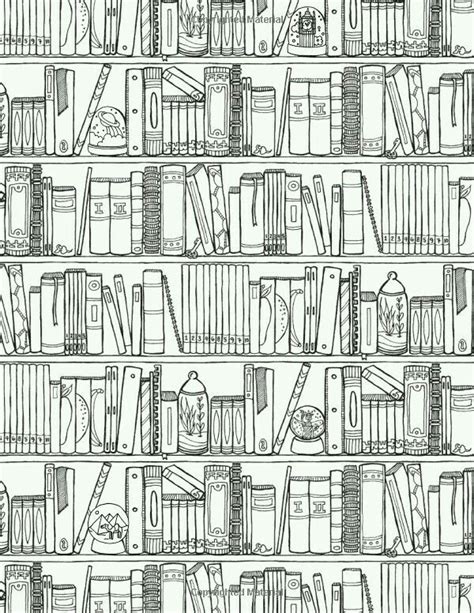 library bookshelf coloring pages coloring books adult coloring pages