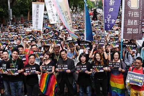 taiwan s parliament approves same sex marriages in first for asia abs