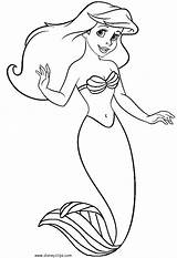 Mermaid Coloring Pages Little Getcolorings Dora sketch template