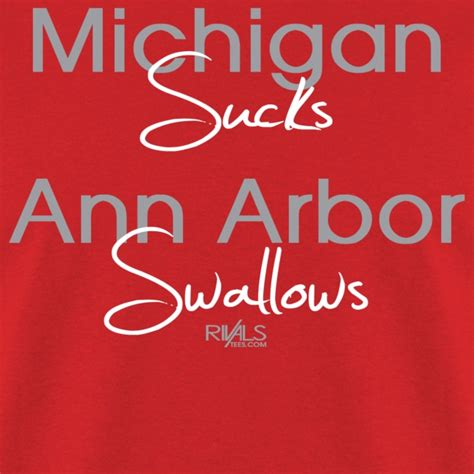 Michigan Sucks Ann Arbor Swallows Mens T Shirt