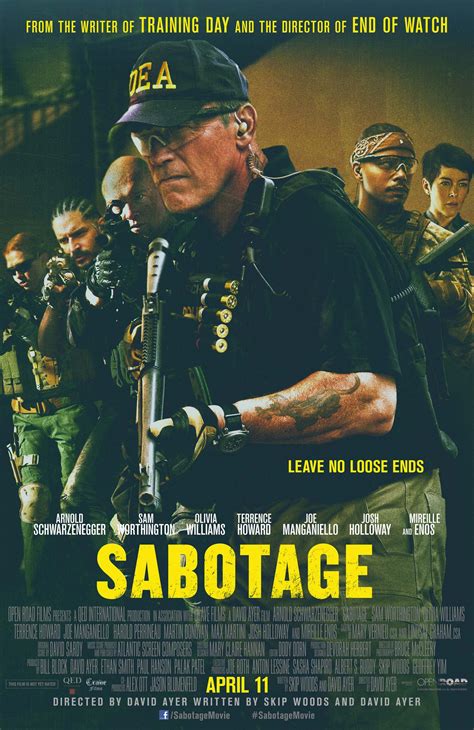 Sabotage Mega Sized Movie Poster Image Internet Movie Poster Awards