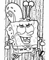 Coloring Gary Spongebob Pages Head Snail His Carrying Color Colorluna Sponge Choose Board sketch template