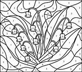 Coloriage Muguet Mandala 1er Enfant Coloriages Zahlen Vorlagen Poppy Fleurs sketch template